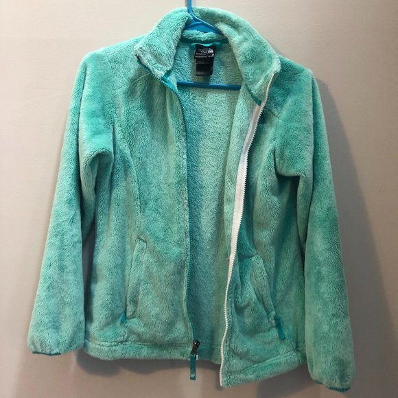 The North Face Girls' Fleece Coat | Mint Full Zip  Youth Jacket - Picture 2 of 6